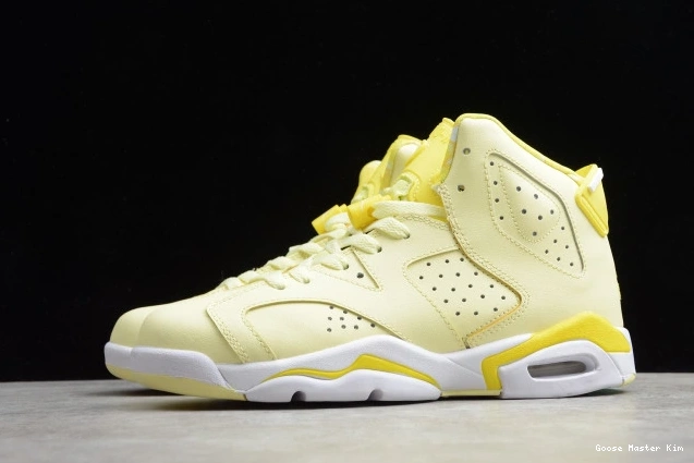 Floral Dynamic Jordan 6 Air Yellow 543390-800 Retro (GS) 0706